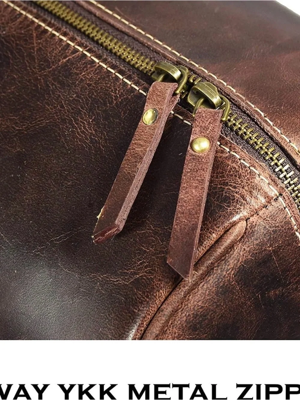 Men's Dark Brown Leather Travel Bag - Classic Carryall